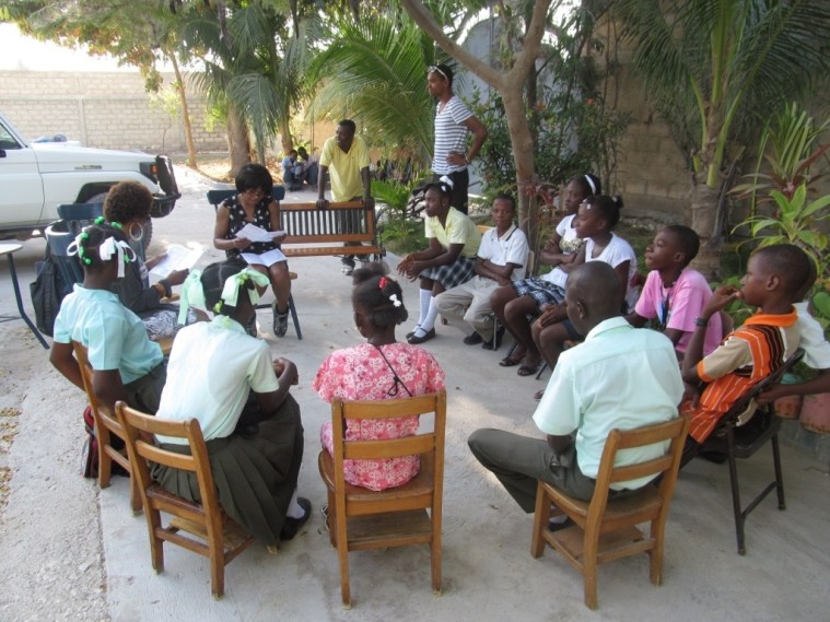 Talking about academic performance for the first trimester and reinforcing the power of education.Oh Oh !! Were did the smiles go?