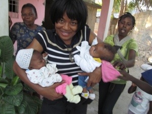 These healthy twins were born to one of the mothers in the women's group that I hosted via Skype. 